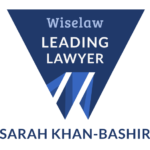 Sarah Khan-Bashir is listed as a Leading Lawyer by Wiselaw